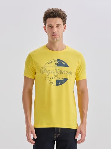 Image of Pepe Jeans Men T-Shirt|Cotton|Slim Fit