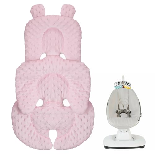 Image of Infant Insert Compatible with 4moms Mamaroo Swing and Graco Swing, Newborn Insert for Baby Swing, Rocker, Bouncer, Portable and Washable, Reversible Body Support Cushion, Cotton & Mesh Material, Pink