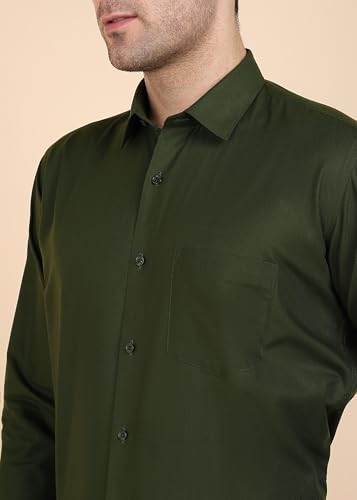 Image of 7-DAYS Men's Premium Formal Shirt - Cotton Blend, Regular Fit, Full Sleeve, with Pocket, Durable & Easy Care - Perfect for Office Wear
