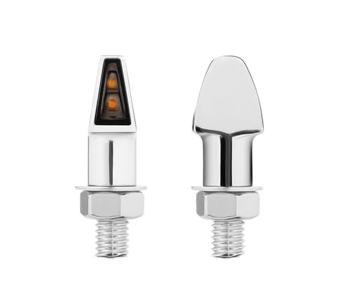 Clignotants moto M8 aluminium à haute visibilité ambre intermittente