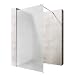 Produktbild Sogood Luxus Duschwand Duschabtrennung Bremen2VS 140x200 Walk-In Dusche mit Stabilisator aus Echtglas 10mm ESG-Sicherheitsglas Klarglas inkl. Nanobeschichtung