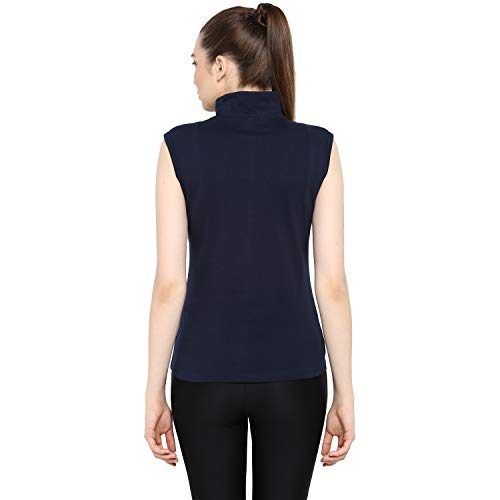 Image of Ap'pulse Women's Sleeveless 1 /4 Zip Hineck Tshirt(Pack of 2)