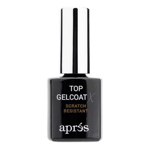 APRÉS Top Gelcoat X - 15ml - Scratch Resistant Gel Nail Polish Soak Off Top Coat Glossy Finish