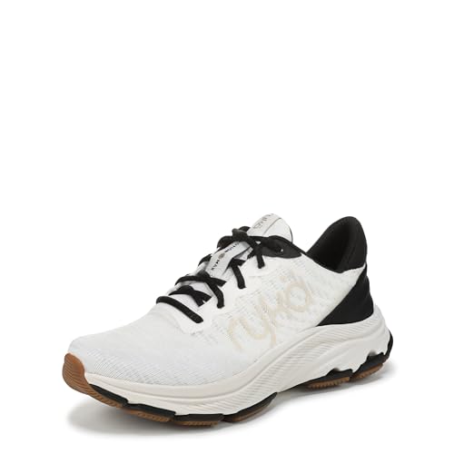Ryka Womens Devotion X Max RS Walking Shoes White Black 9.5 M
