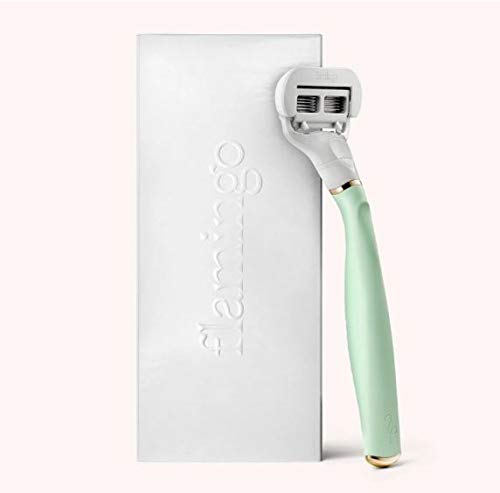Flamingo Women's Razor Set (Mint & Gold)