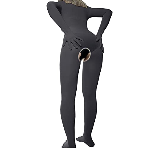 Leesuo 360Seamless Velvet Bodystocking with Gloves