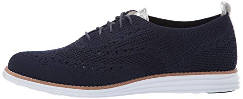 Cole Haan Sapato Oxford feminino OriginalGrand Stitchlite Wingtip, Azul, 6.5