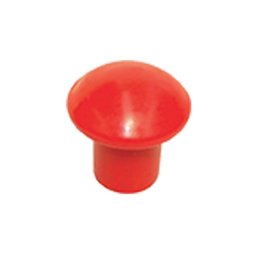 100PZ FUNGO SICUREZZA COPRI TONDINO PLT ROSSO MM 6/18