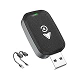 Adaptador CarPlay Inalámbrico para Seat Arona, Altea, Ateca, Marbella, Ibiza Mk2 Audio, Enlace Móvil, Emparejar Conversión De Cable A Inalámbrico,A/Black