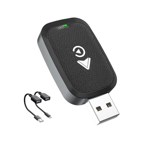 ⭐【INSTALLAZIONE MINI】L'adattatore wireless CarPlay è praticamente piatto e si collega semplicemente alla porta USB dell'auto. Discreto e salvaspazio, consente una connessione senza problemi. Grazie al suo design compatto e a basso profilo, si evitano interruzioni accidentali della connessione, anche su curve strette o strade sconnesse.