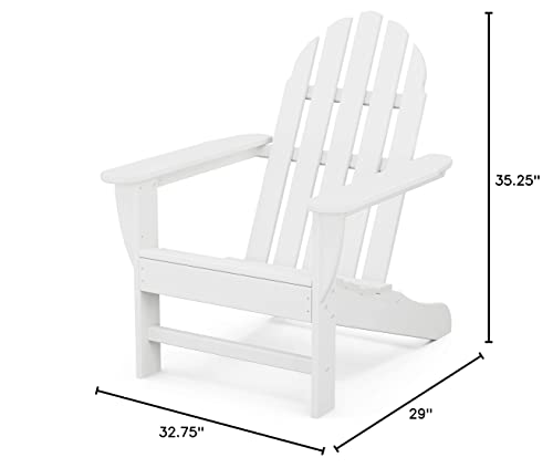 Polywood Ad4030Wh Classic Outdoor Adirondack Chair, White #TOP6