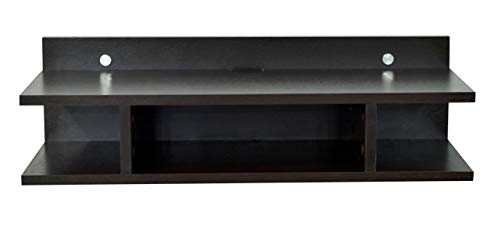 Image of DeckUp Auch-S Engineered Wood Wall TV Unit (Dark Wenge, Matte Finish)