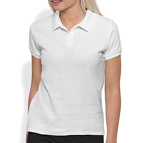 Kit 5 Camisas gola polo feminina lisa Factory 42 (Preto, Branco, Mescla, Bordô, Vermelho, M)
