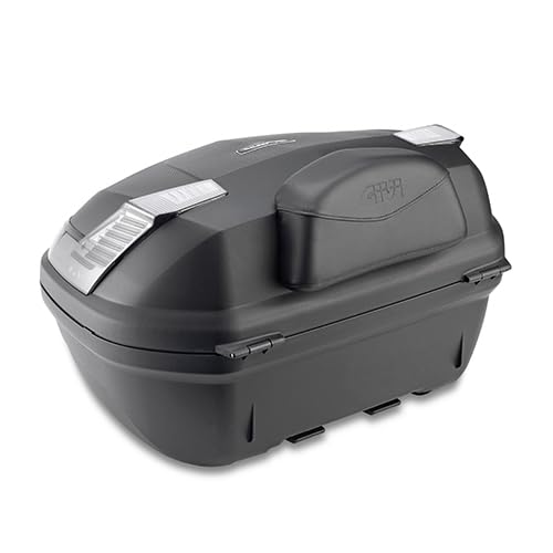 Givi Top Case B360NT2 - 36 Liter Universalplatte und Rückenlehne inklusive - Topcase für Motorrad / Scooter - Monolock-Platte und E131S Rückenpolster - Italienischer Qualitätsstandard