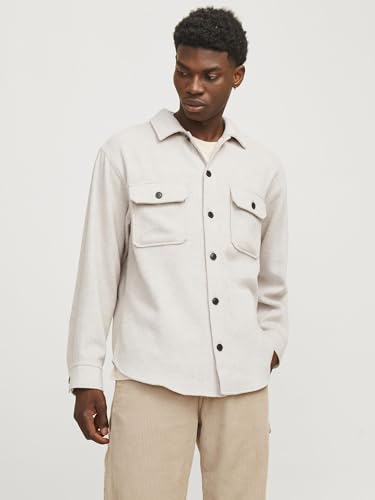 JACK & JONES Relaxed Fit Overshirt Weiß X_L – Ansicht 2