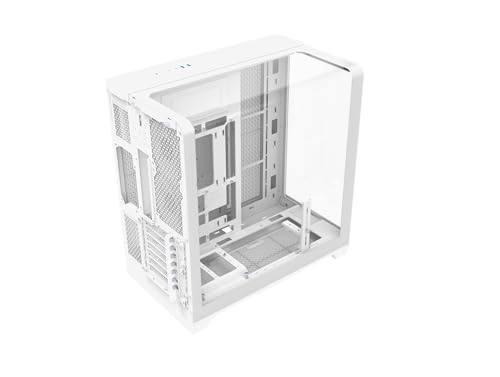 Image of Thermaltake View 390 TG; Mid Tower; 2x120mm CT PWM Fans Included; 360mm Radiator Support; 460mm GPU Clearance; Hidden Connector Support; Rotatable PCIe Slots; Snow; CA-11F-00M6WN-01