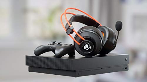 Cougar Immersa Ti Gaming Headset - Microphone And Volume Control - Lightweight- Noise Cancelling Headphone - 3.5M Phone Plug For Pc Gaming, Ps4 (3H300P40T.0001) #TOP4