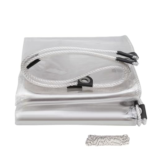 Lona transparente impermeable exterior plegable multiusos para proteger el jardín 2