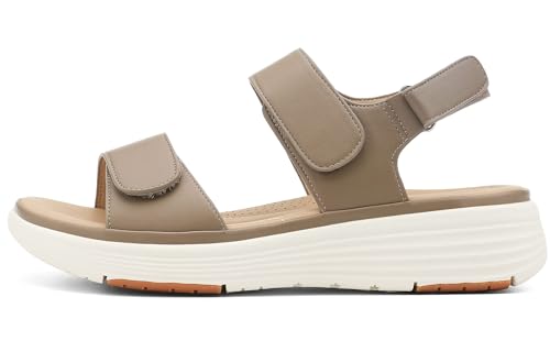 Image of UBFEN Womens Platform Sandals Wedge Walking Comfortable Casual Adjustable Strap Lightweight Open Toe