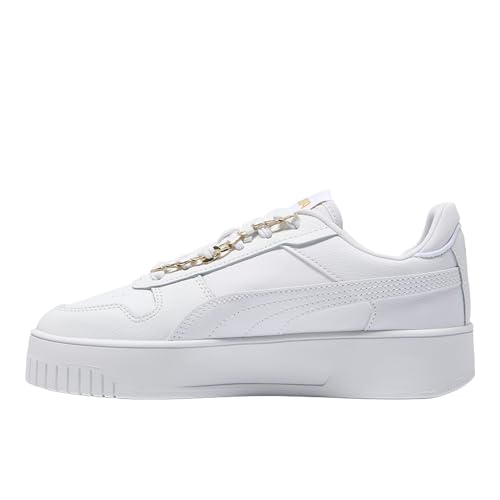 Image of PUMA Womens Carina Street Blingbling Lace Up Sneakers Shoes Casual - White