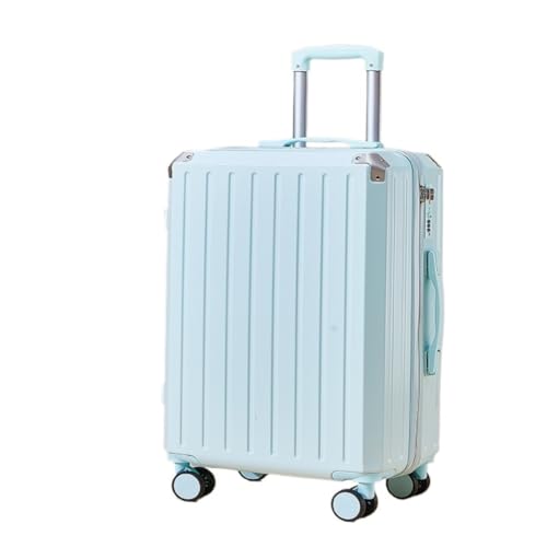 PANKERS Suitcase Fashionable Retro Anti-collision Trolley Case With Zipper Charging Port Travel Password Box For Men And Women Suitcases, Blue