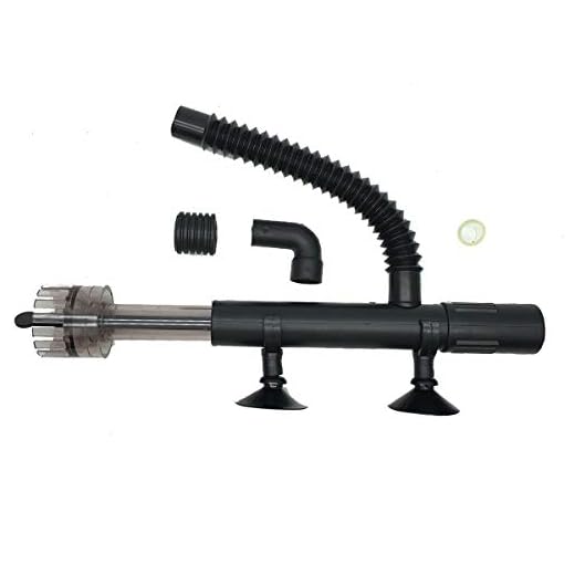 COMOK Black Plastic Aquarium Surface Skimmer for Aquarium Fish Tank Aquatic Plant