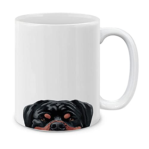 Rottweiler Dog Ceramic Coffee Mug, 11 oz