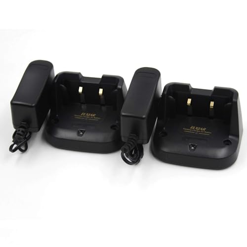 (2-Pack) SBH-28 Desktop Rapid Charger for Yaesu FT-70 FT-70R FT-70DR Two Way Radio SBR-24LI Battery Charger