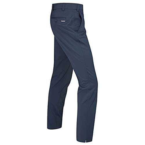 Stromberg - Hampton - Mens Tapered Breathable Water Resistant Golf Trousers - Quick Dry Mens Golf Pants - Navy - 38 Regular