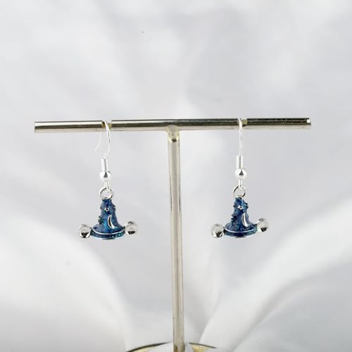 CENWA Magic Accessories Witchy Earrings Magic Blue Hat Drop Earrings Wizard Earrings Gift for Her3