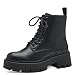 Produktbild Tamaris Damen Combat Boots, Frauen Stiefeletten,TOUCHit-Fußbett,Stiefel,Bootee,Booties,halbstiefel,Kurzstiefel,Black Uni,40 EU