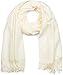 Produktbild styleBREAKER Unisex weicher uni Schal mit Fransen, Winter, Stola, Tuch 01017104, Farbe:Creme