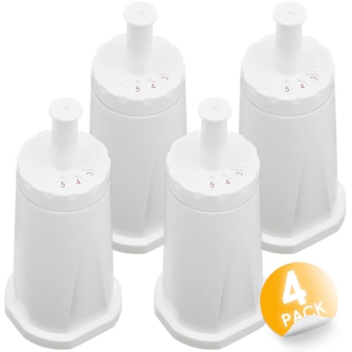 4 Pack Replacement Water Filter for Barista Touch Bes880, Water Filters for Breville Espresso Machine, Oracle Touch BES990, Oracle BES980, Dual Boiler BES920, BPA-Free, High-Density Replacement Filter