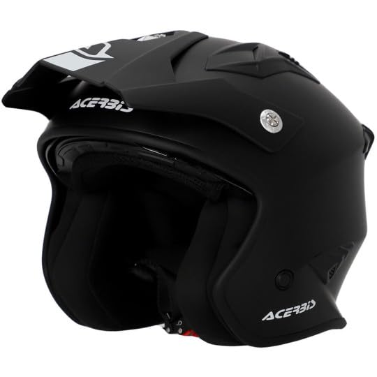 ACERBIS Helmets Casco Jet Aria Negro Mate para Motorista Homologado 22.06 (L 59/60)