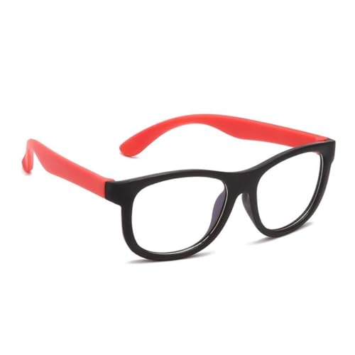 Óculos Com Filtro de Luz Azul Armação Infantil Preta E Vermelho Protetor Contra Luzes de Telas de Celular ou Computador Linha PREMIUM DUPIN