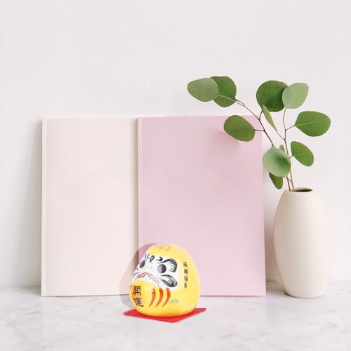 Amosfun 5 peças de porcelana Mini Daruma Japonesa Ochoko Daruma Cerâmicas Daruma Fortune Bonecas Min