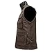 Lishow Fashion Men's Hunting Biker Rider Rocker motorcycle Retro Lambskin Brown Leather Vest (6X BIG,Brown)
