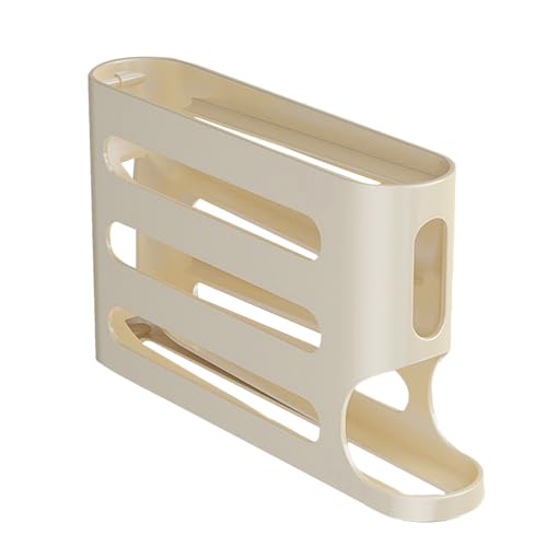 Puerta de huevos para refrigerador - bandeja organizadora de huevos | Cajas de almacenamiento de ahorro espacial | Presentación de huevos de nevera de 4 niveles para aparatos de cocina, encimeras