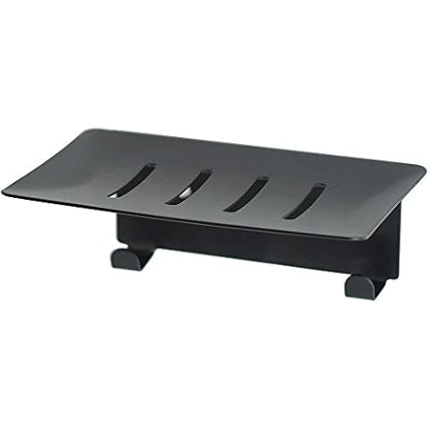 Soap Holder, Wall Mounted Shower Dish, Scouring pad Holder for Kitchen or Bathroom,Black Cover