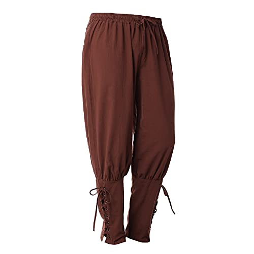 COSDREAMER Men's Medieval Pants Viking Pirate Costume Trousers Brown steampunk buy now online COSDREAMER Men's Medieval Pants Viking Pirate Costume Trousers Brown steampunk buy now online