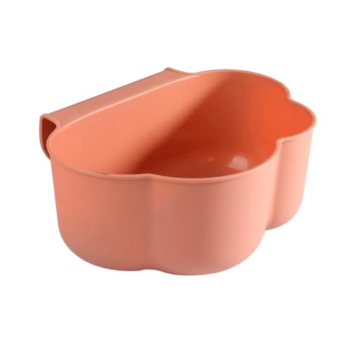 Cubo de basura colgante para cocina de 23cm con soporte de armario en azul y blanco