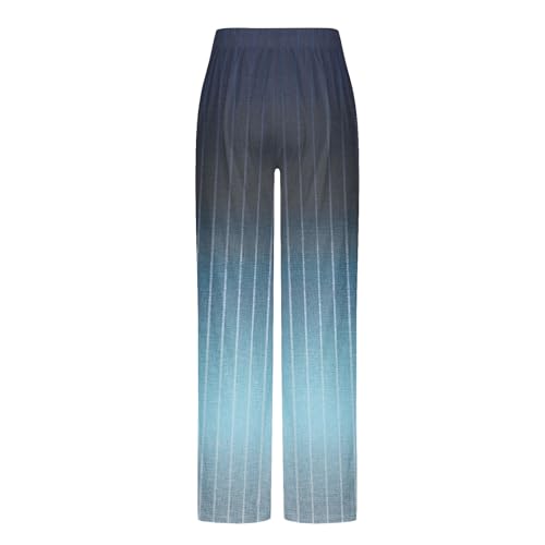 Zeiyignr Mens Gradient Striped Lounge Pants with Pockets Soft Comfy Pajama Pants Long Pj Pant Casual Sleep Yoga Trousers2