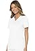Cherokee Scrubs Top for Women Mock Wrap with 3 Pockets, Soft, 2-Way Stretch & Durable Fabric - WW610, XL, White