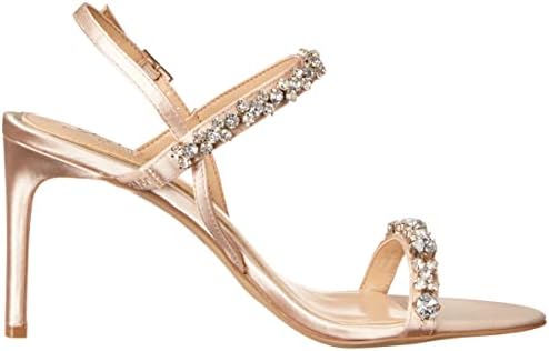 Jewel Badgley Mischka Women's Donna Heeled Sandal, Champagne, 8 | Image 5