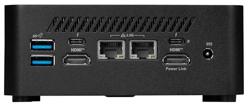 Image of msi Cubi NUC Barebone Desktop, Intel Core 7-150U, 2X DDR5 Slots (up to 64GB), TPM 2.0, WiFi 6E, 3 Year Advance Replacement (1MG-009BUS)