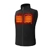 ORORO Verwarmd fleecevest voor heren, verwarmd vest met accu, verwarmingsvest