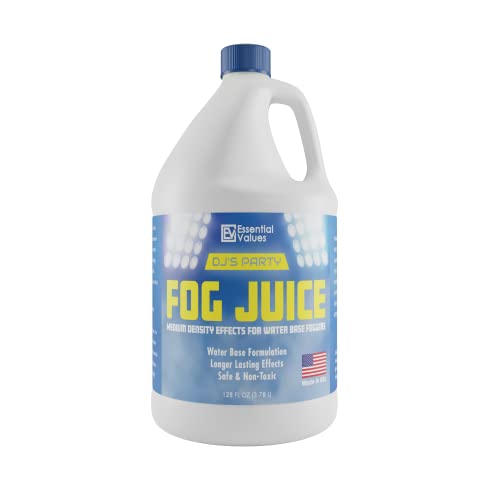 Fog Machine Fluid â€“ MADE IN USA â€“ Fog Juice that Produces Long-Lasting Medium Density Fog for Water-Based Foggers, Perfect for 400 Watt to 1500 Fog Machines