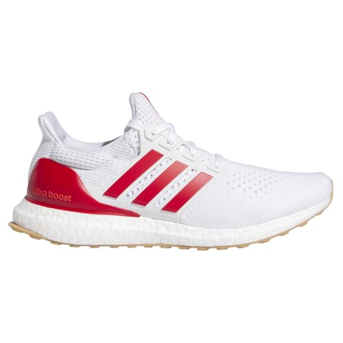 adidas Men's Ultraboost 1.0, White/Better Scarlet/Gum, 7.52