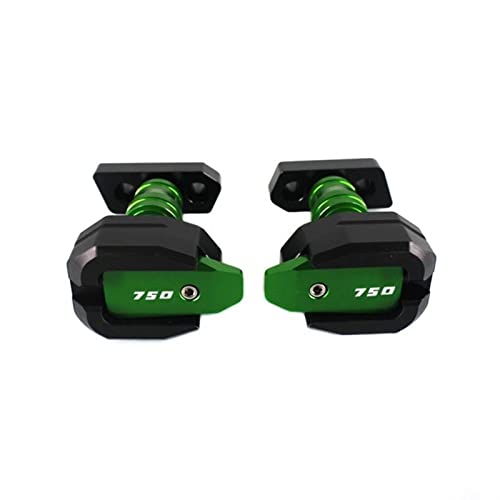 Protection cadre Kawasaki Z750 vert slider anti-crash pour carénage 2007-2012