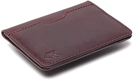 FOXHACKLE Leather Credit Card Wallet for Men and Women, Thin Bifold RFID Blocking Wallet, Slim Front Pocket Minimalist Card Holder Wallet, Small Card Case